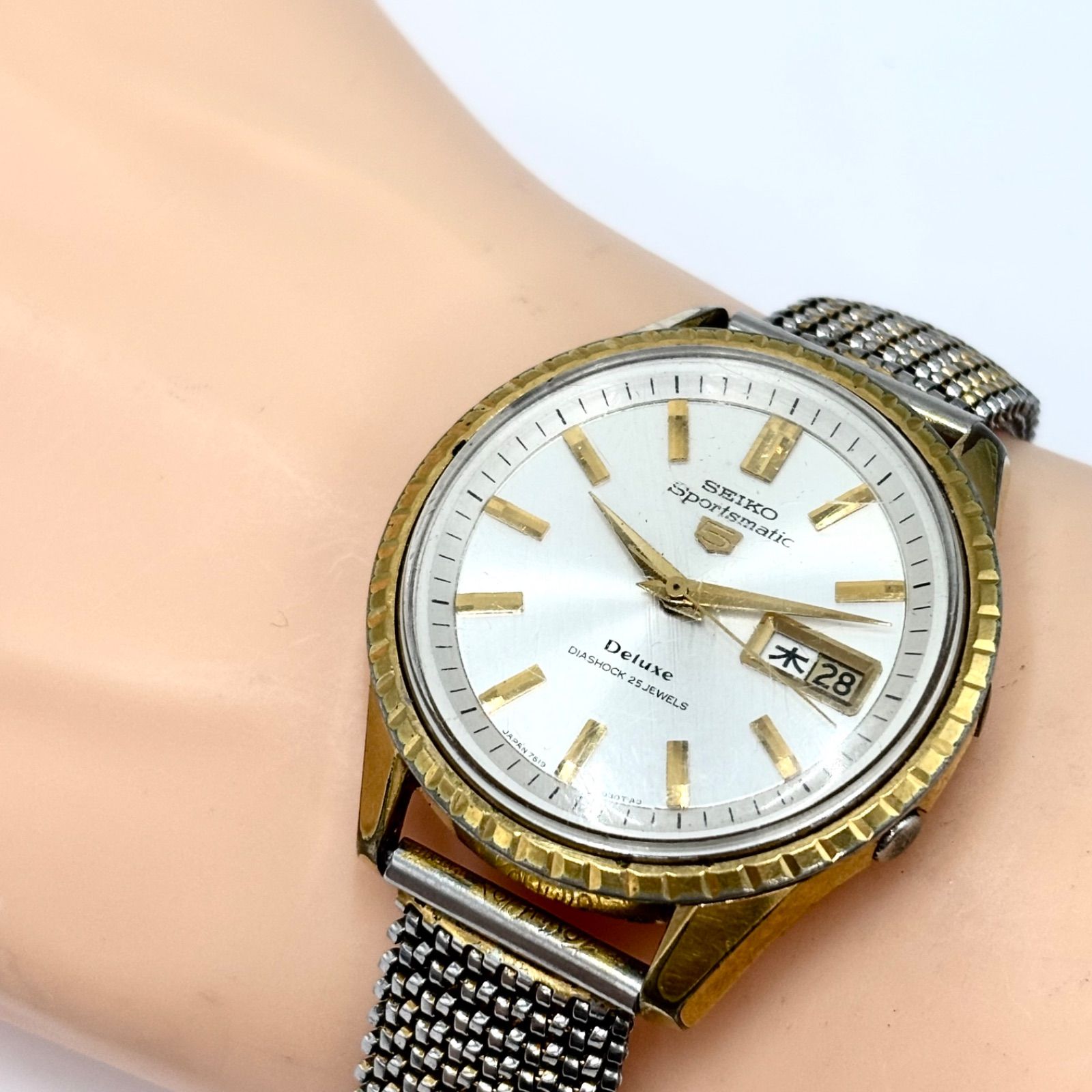メンズ 【稼動/60s】SEIKO Sportsmatic 5 Deluxe セイコー スポーツ 