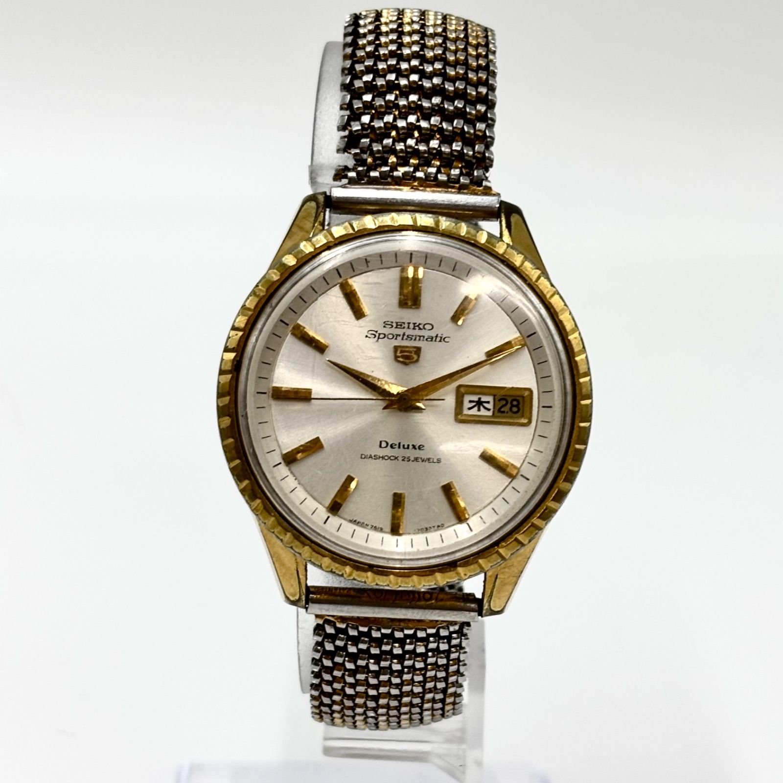 メンズ 【稼動/60s】SEIKO Sportsmatic 5 Deluxe セイコー スポーツ 