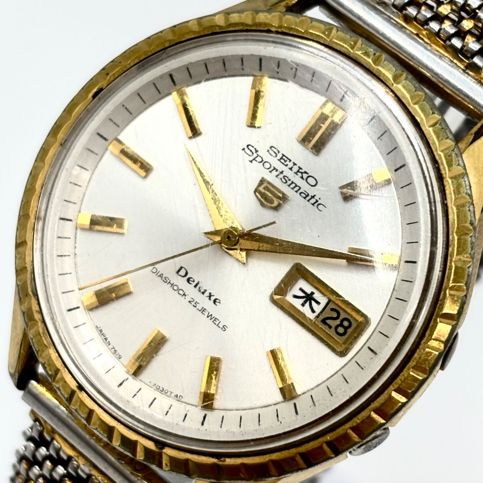 メンズ 【稼動/60s】SEIKO Sportsmatic 5 Deluxe セイコー スポーツ 