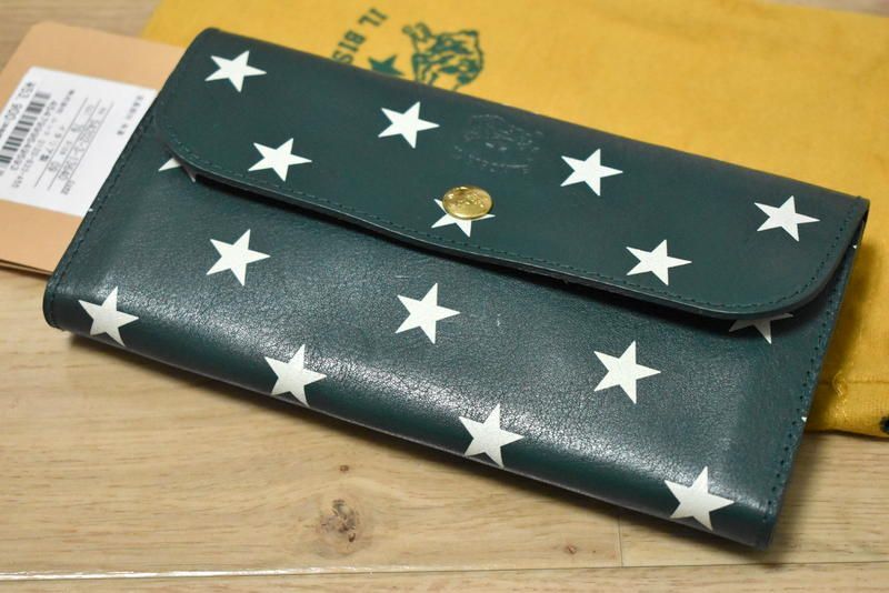 定価5万3900円】新品 イルビゾンテ 限定 星柄 フラップ 長財布 54202-3