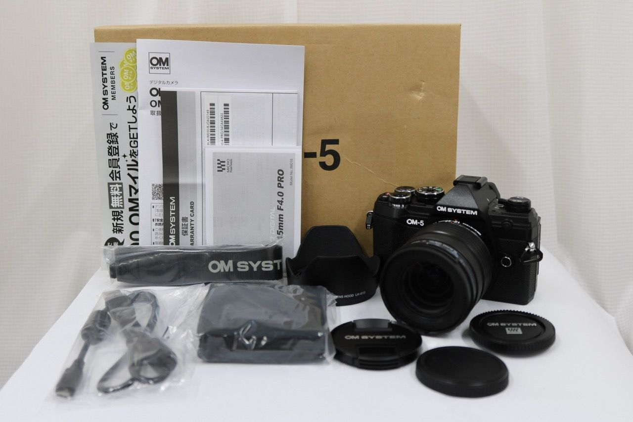 【美品 返品保証】 【シャッター524回】オリンパス Olympus OM-5 M.ZUIKO DIGITAL 12-45mm F4 ミラーレス一眼 e10700