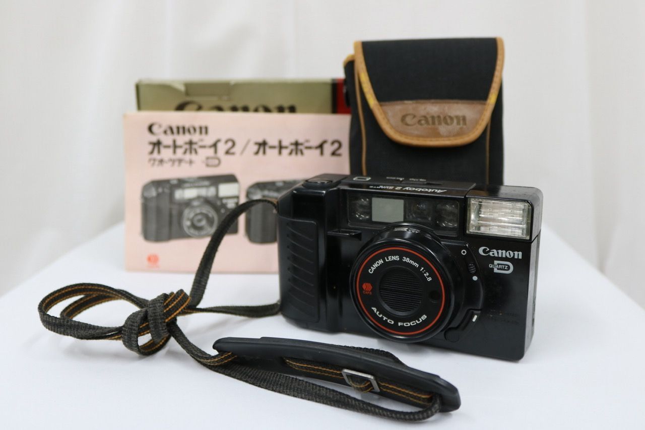 【返品保証】 【元箱付き】キャノン Canon Autoboy 2 QUARTZ DATE 38mm F2.8 コンパクトカメラ e10702