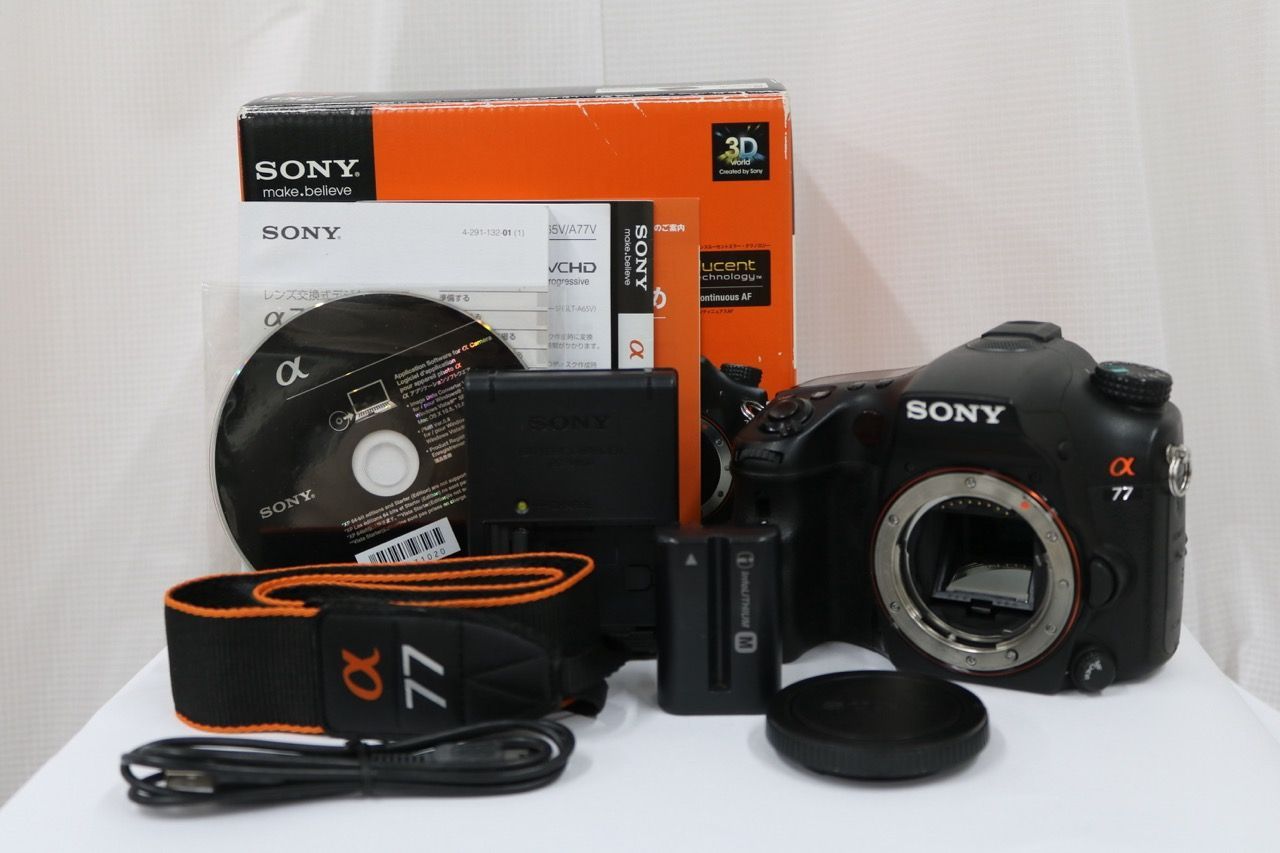 【返品保証】 【シャッター31919回】ソニー Sony α 77 デジタル一眼 e10704