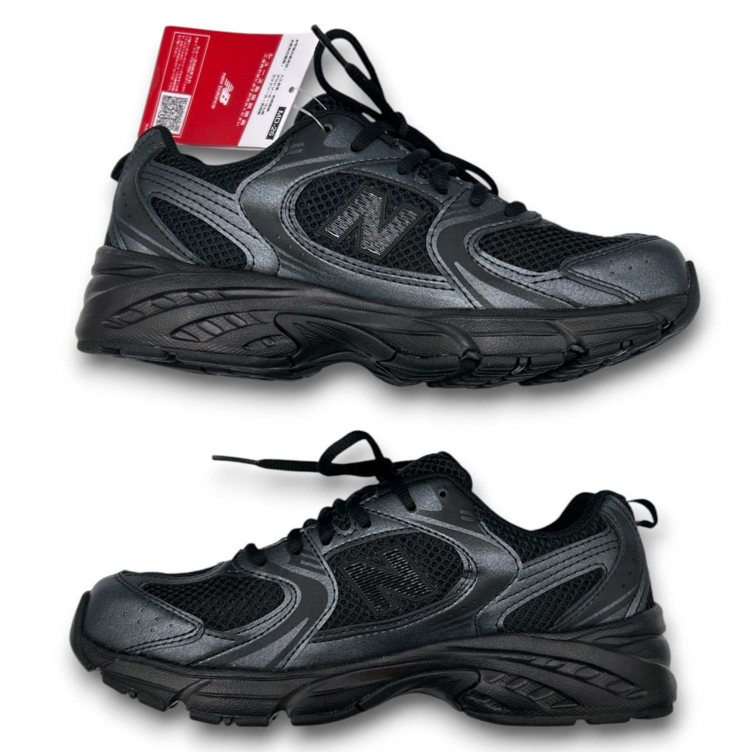 New Balance」 ローカットスニーカー 24.5cm ブラック レディース NEW 