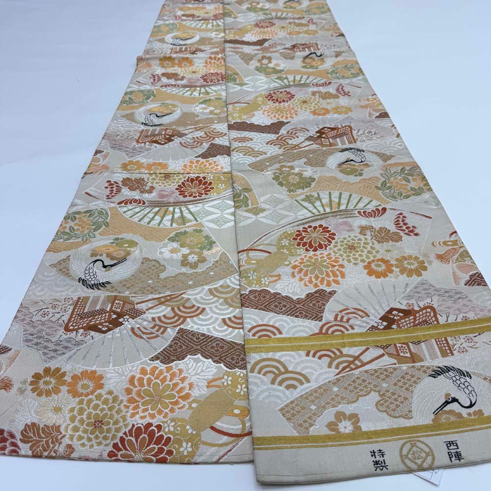 丸帯 アンティーク ヴィンテージ 金帯 394cm 花嫁衣装 貸衣装 中古 リサイクル 結婚式 婚礼 着付け 舞台 きもの 着物 3411 丸帯 アンティーク ヴィンテージ 金帯 394cm 花嫁衣装 貸衣装 中古