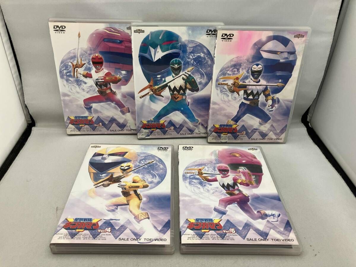 【表紙に水濡れ、汚れあり】 DVD 【※※※】[全5巻セット]星獣戦隊ギンガマン VOL.1~5