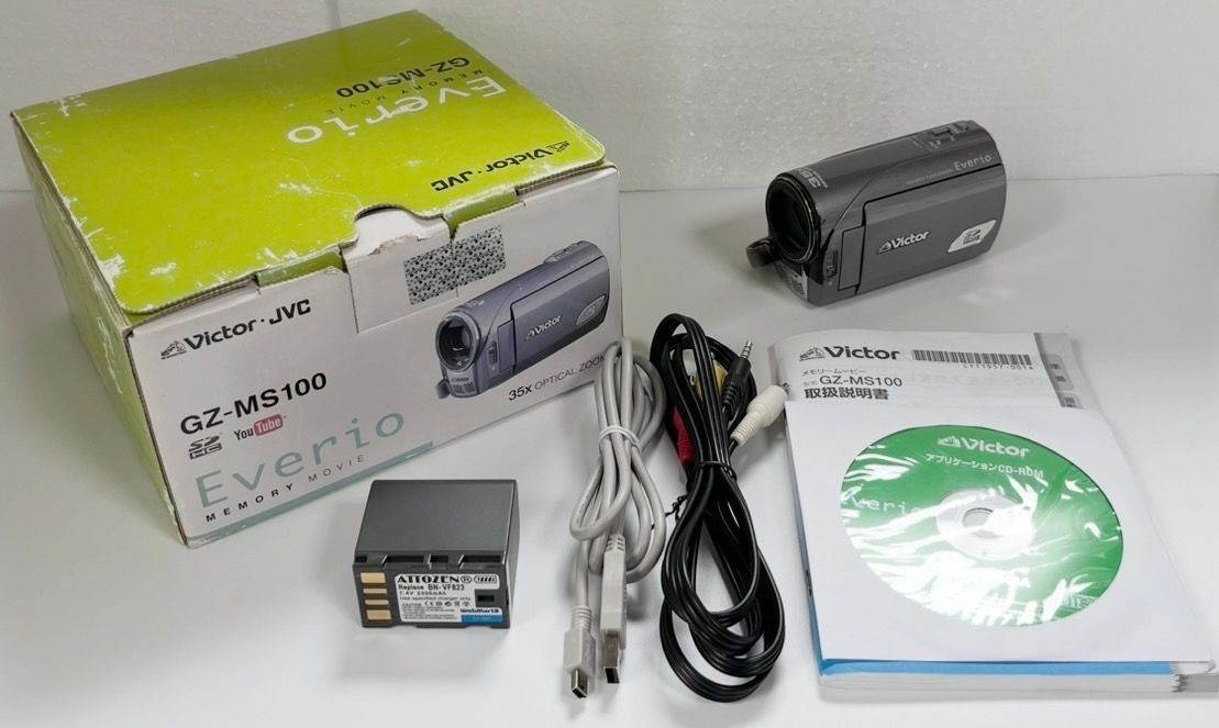 JVC ビクター ビデオカメラ メモリームービー Everio GZ-MS100 【中古】【可】【20035801C1505】