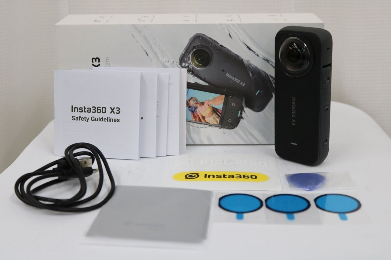 【返品保証】 【元箱付き】Insta360 X3 Pocket 360 Action Cam アクションカメラ e10778