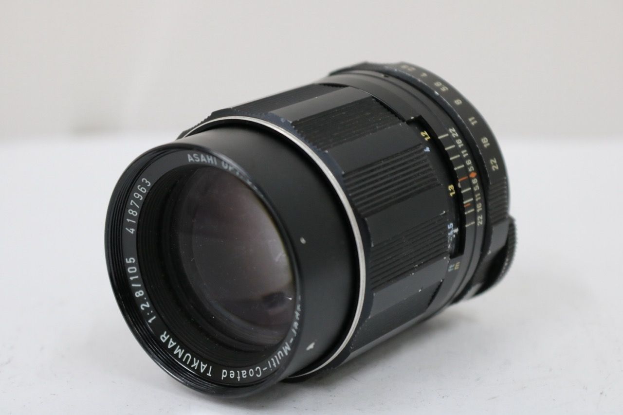 【訳あり品】 ペンタックス Pentax Super-Multi-Coated TAKUMAR 105mm F2.8 M42マウント e10787
