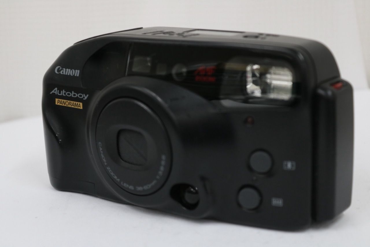【返品保証】 キャノン Canon Autoboy PANORAMA ブラック 38mm-60mm F3.8-5.6 コンパクトカメラ e10759