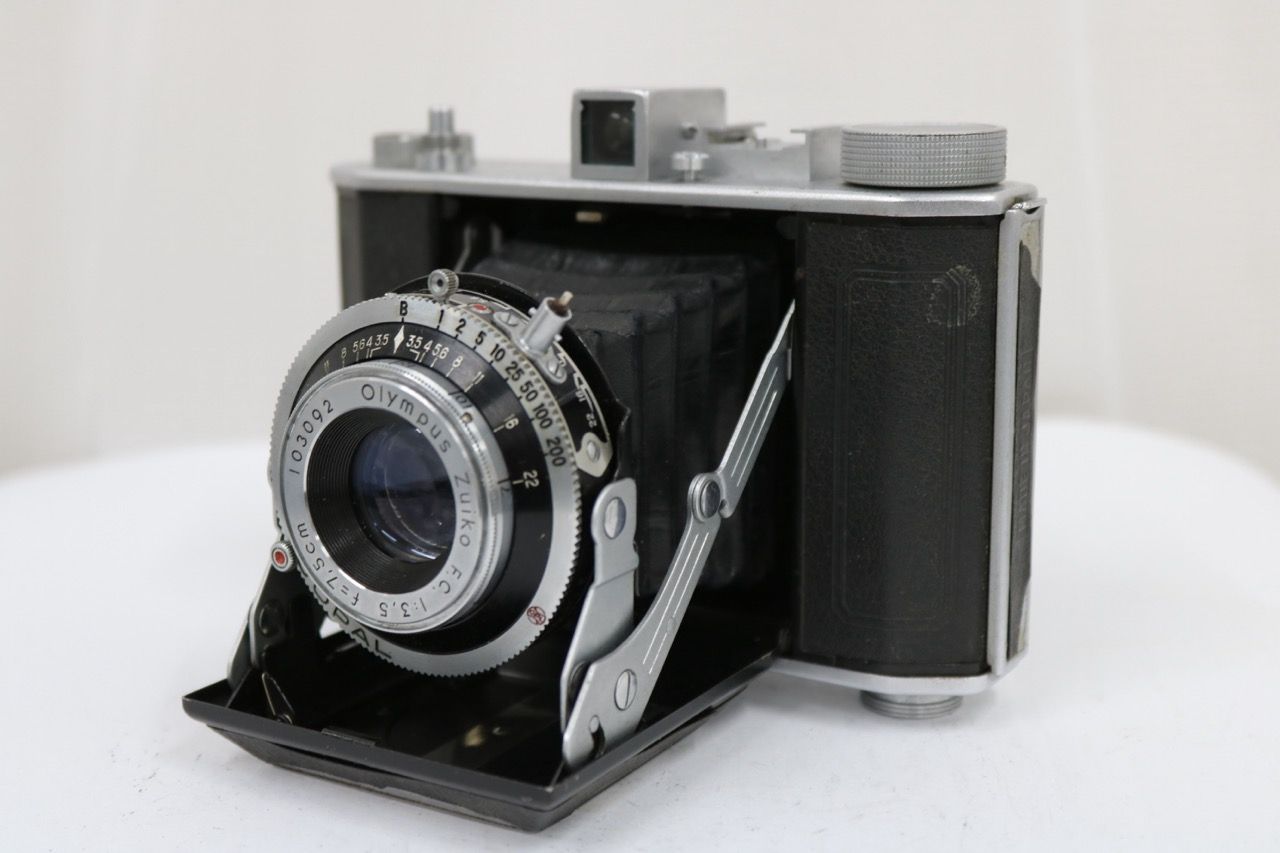 【訳あり品】 オリンパス Olympus Six ZUIKO F.C.75mm F3.5 蛇腹カメラ e10781