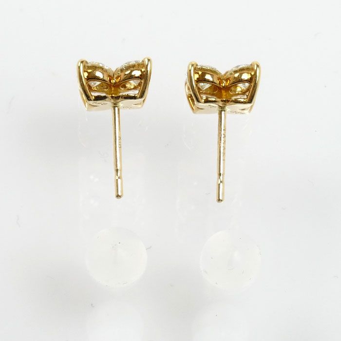 TASAKI タサキ K18YG イエローゴールド ピアス ダイヤモンド0.64ct