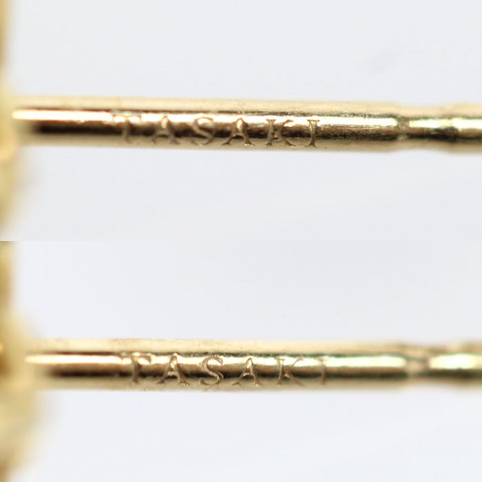 TASAKI タサキ K18YG イエローゴールド ピアス ダイヤモンド0.64ct