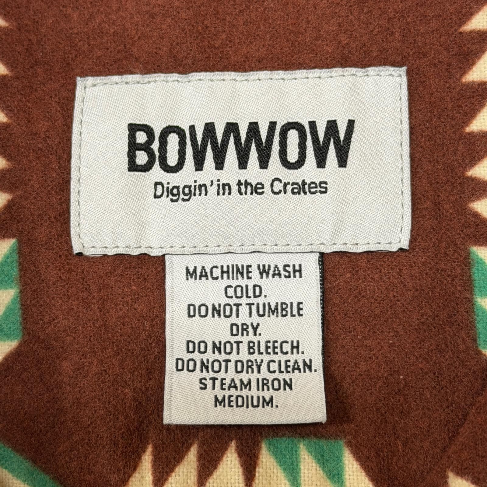 メンズ 参考上代31900円 未使用 BOWWOW 25AW NAVAJO PRINT FLANNEL