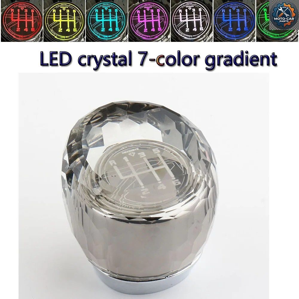 LEDクリスタル6速カーギアシフトノブトヨタアベンシス2006-2009 RAV4 2005-2012レバーシフタースティックハンドボールアクセサリー