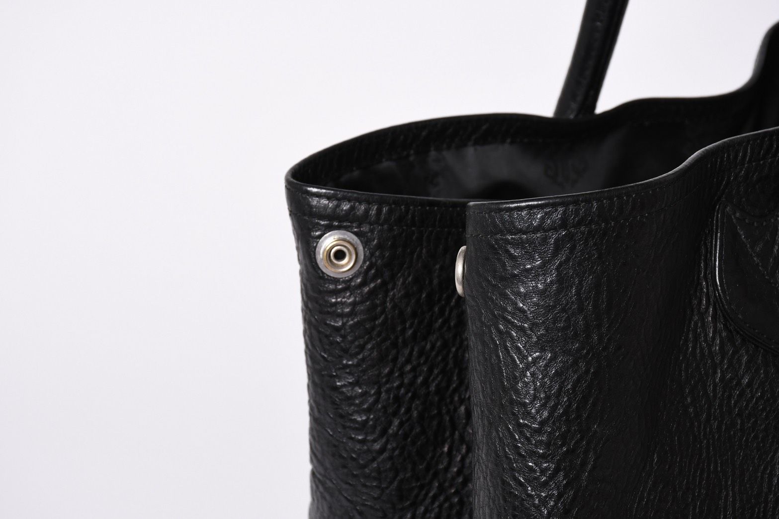 クロムハーツ TOTE W SNP スナップトートバッグレザーシルバー