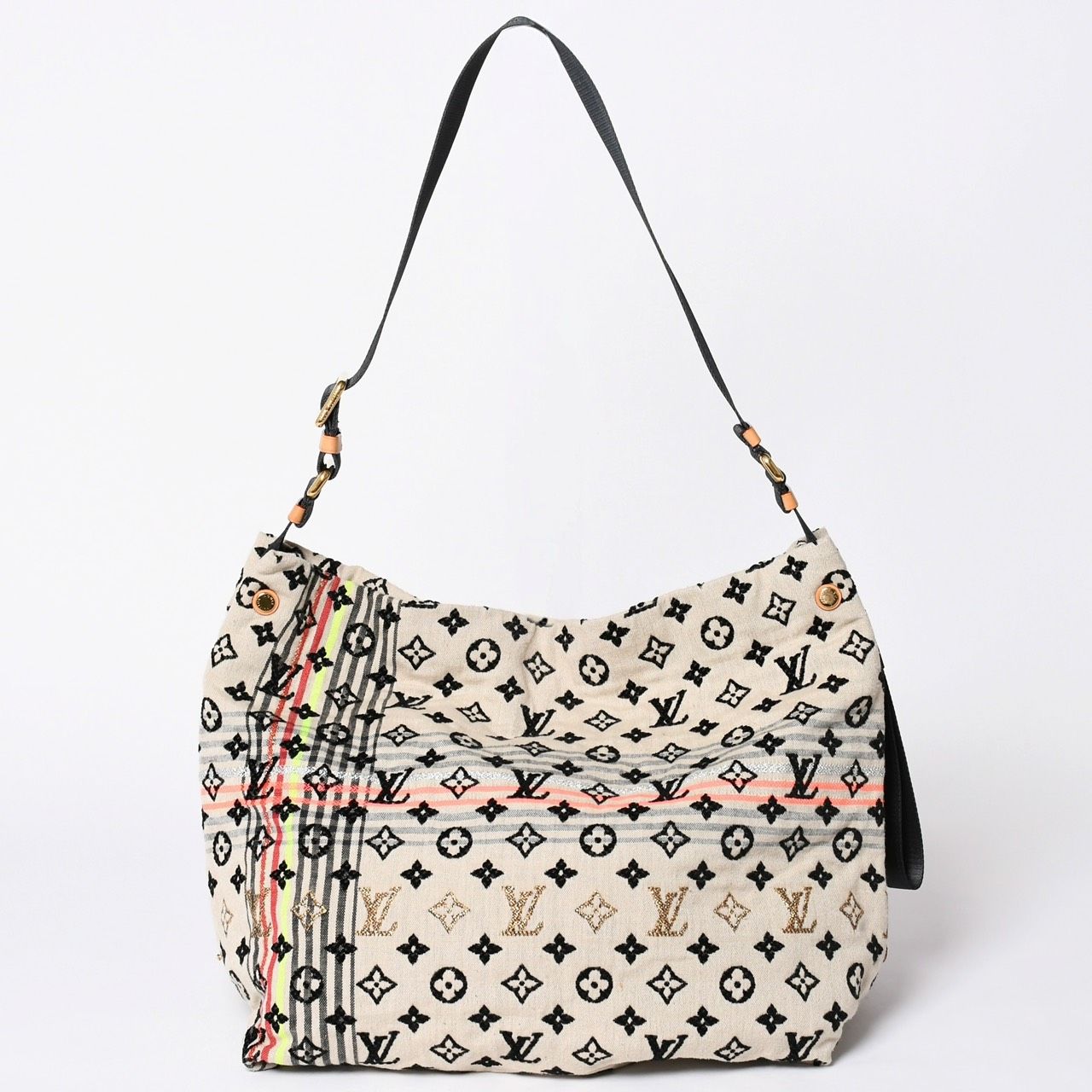ルイ ヴィトン LOUIS VUITTON モノグラム シュシュ ボヘミアン ショルダー バッグ キャンバス ベージュ マルチカラー M40359 VLP 90222194 LOUIS VUITTON - ルイ ヴィトン LOUIS VUITTON モノグラム シュシュ