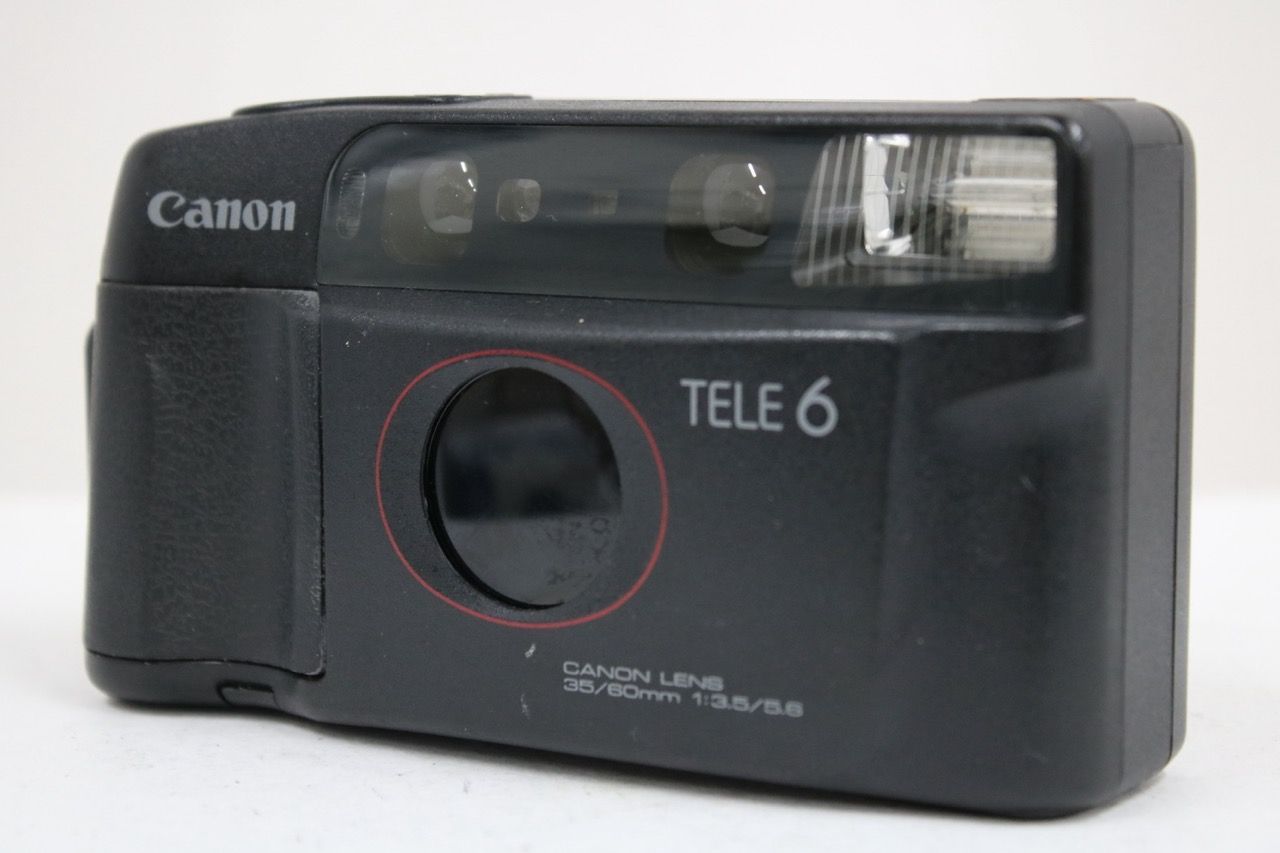 【返品保証】 キャノン Canon Autoboy TELE6 DATE ブラック 35-60mm F3.5-5.6 コンパクトカメラ e10831