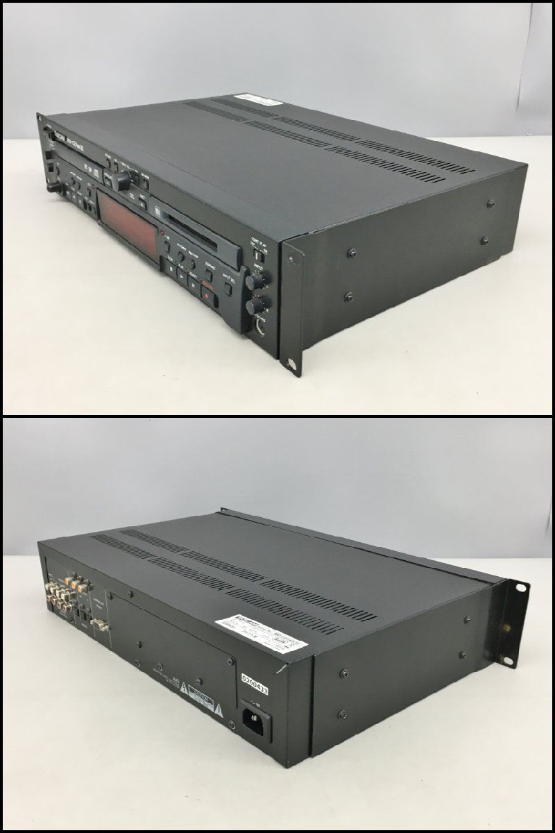 CD/MDコンビデッキ MD-CD1 MKⅢ タスカム TASCAM 2012年製 リモコン
