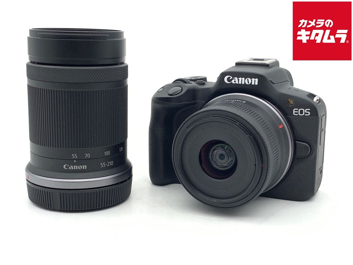 【中古】 【並品】 キヤノン EOS R50 ダブルズームキット ブラック