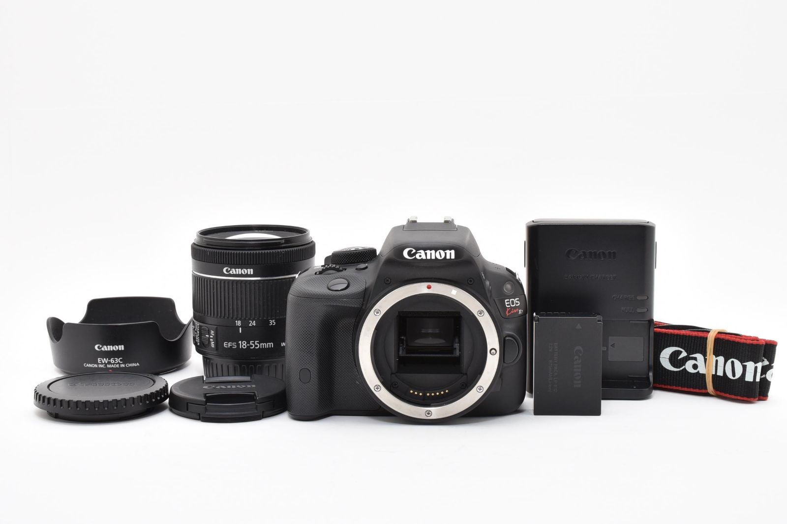 ★美品★ ★ショット数8645回★ キヤノン Canon EOS Kiss X7 + EF-S 18-55mm F4-5.6 IS STM 充電器付き ARYM6088 #81