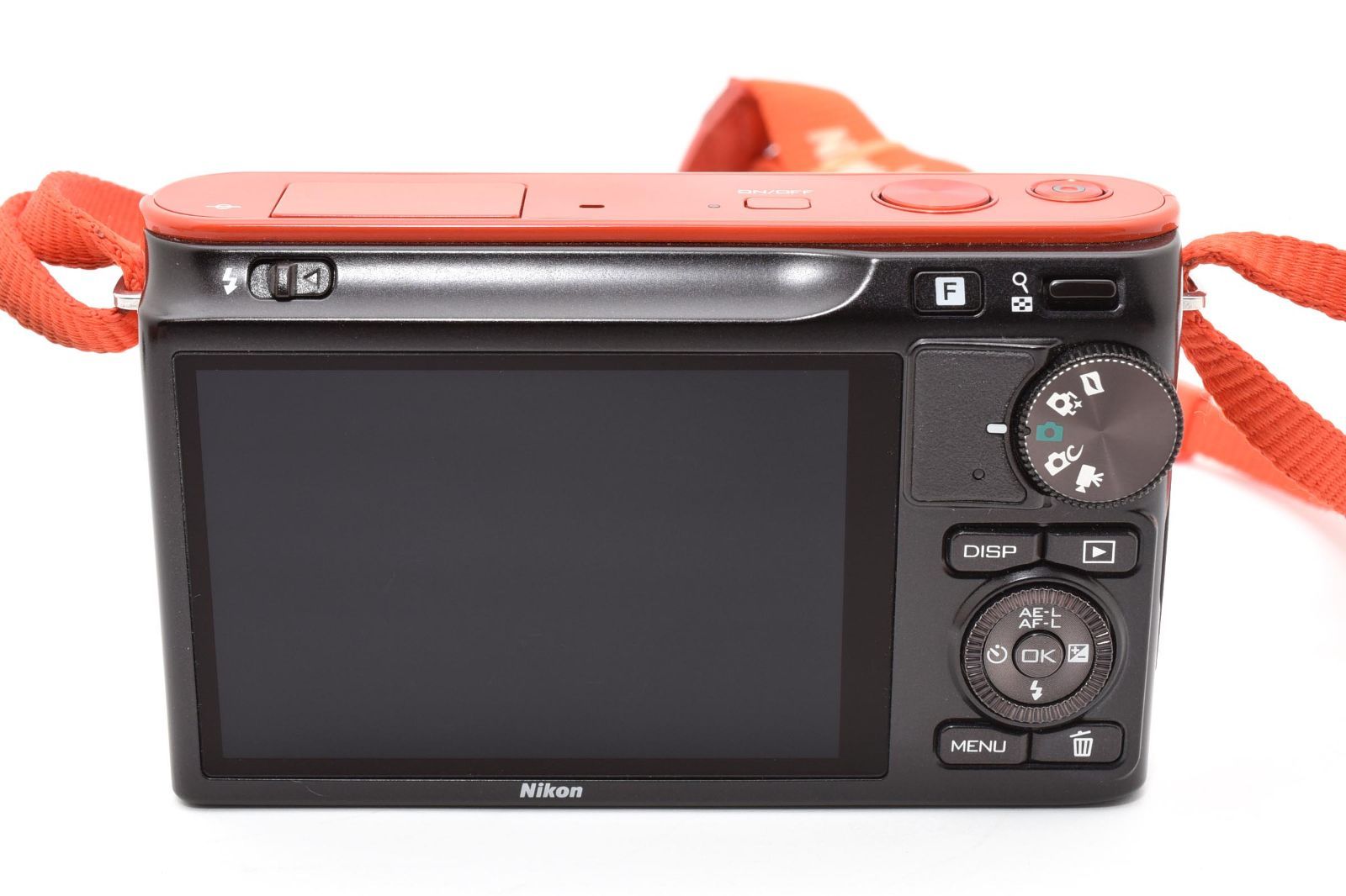 ☆ショット数1440回☆ 難あり美品 Nikon 1 J2 オレンジ ダブルレンズ