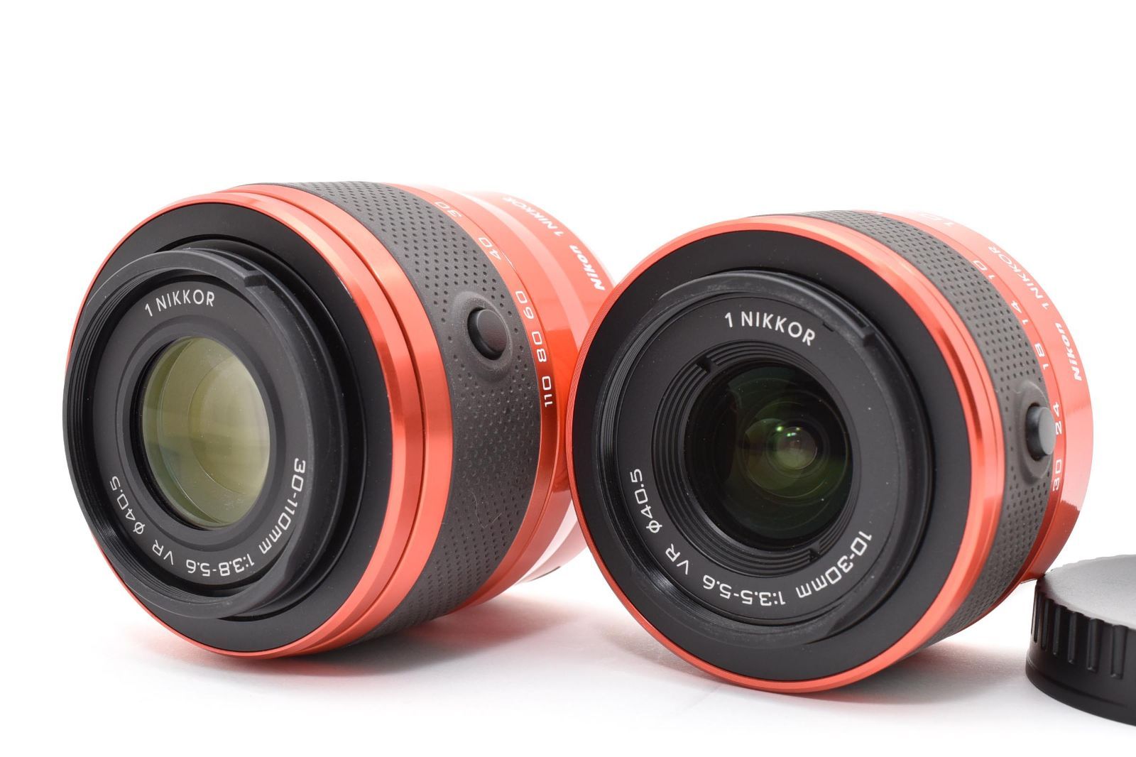 ☆ショット数1440回☆ 難あり美品 Nikon 1 J2 オレンジ ダブルレンズ