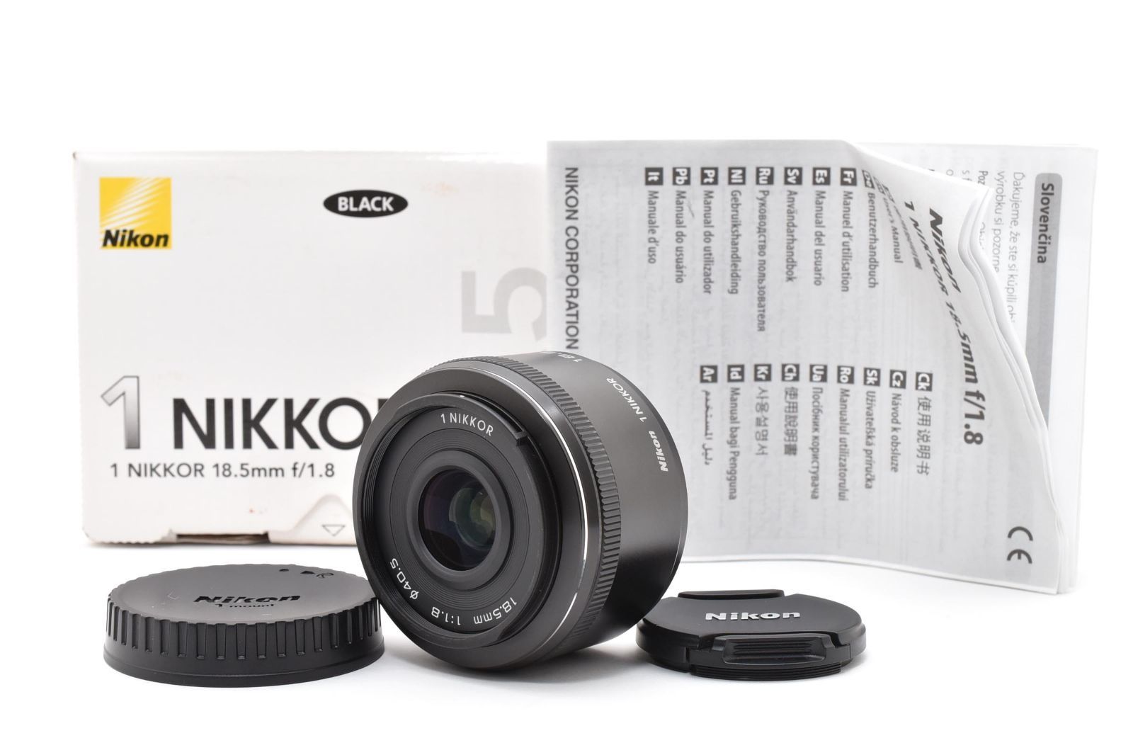 ★極上品★ ニコン Nikon 1 NIKKOR 18.5mm F1.8 ブラック 元箱付き ARYM6035 #31