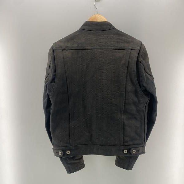 中古】IRON HEART 21oz 黒鎧シングルライダースジャケット(状態考慮