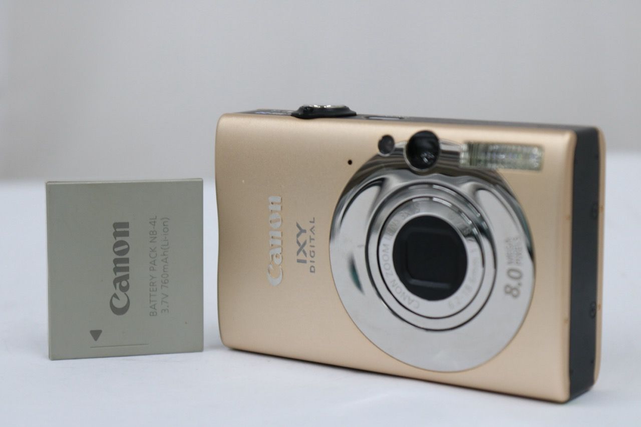 【返品保証】 キャノン Canon IXY DIGITAL 20 IS キャメル バッテリー付き コンパクトデジタルカメラ e10879
