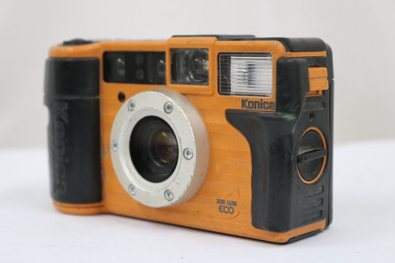 【返品保証】 コニカ KONICA 現場監督 28 WB オレンジ コンパクトカメラ e10861
