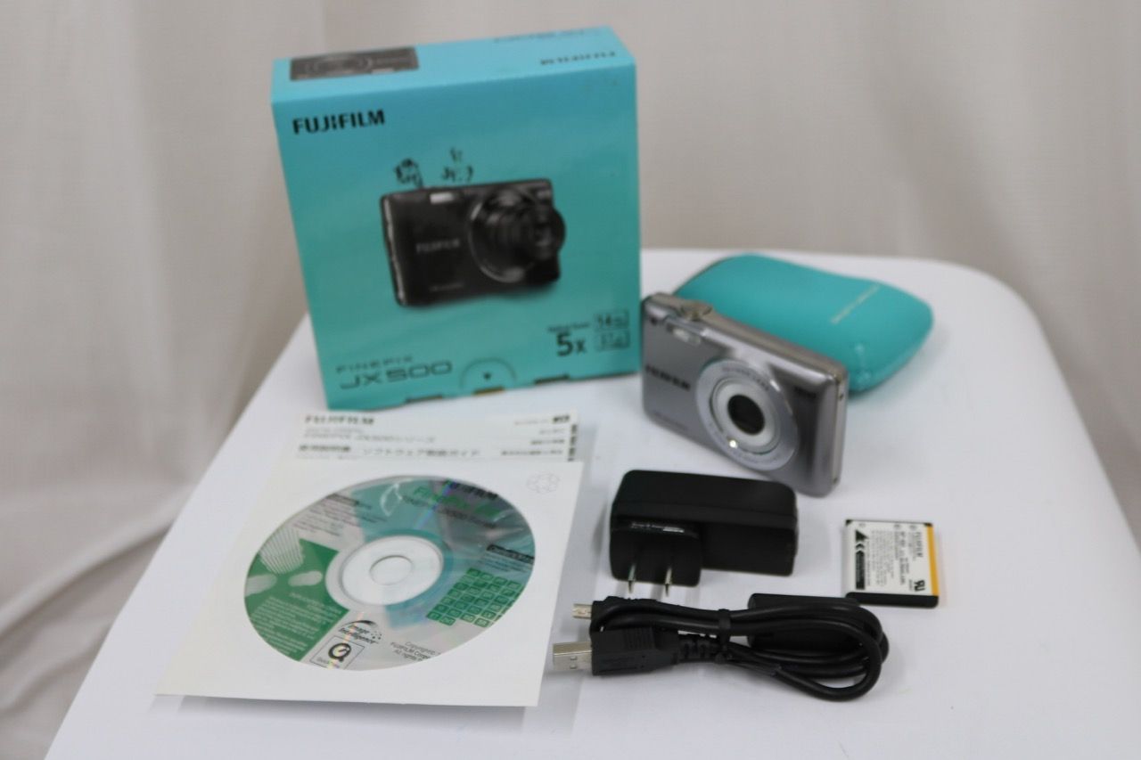 【美品 返品保証】 【元箱付き】フジフィルム Fujifilm FINEPIX JX 5x 付属品多数 コンパクトデジタルカメラ e10877