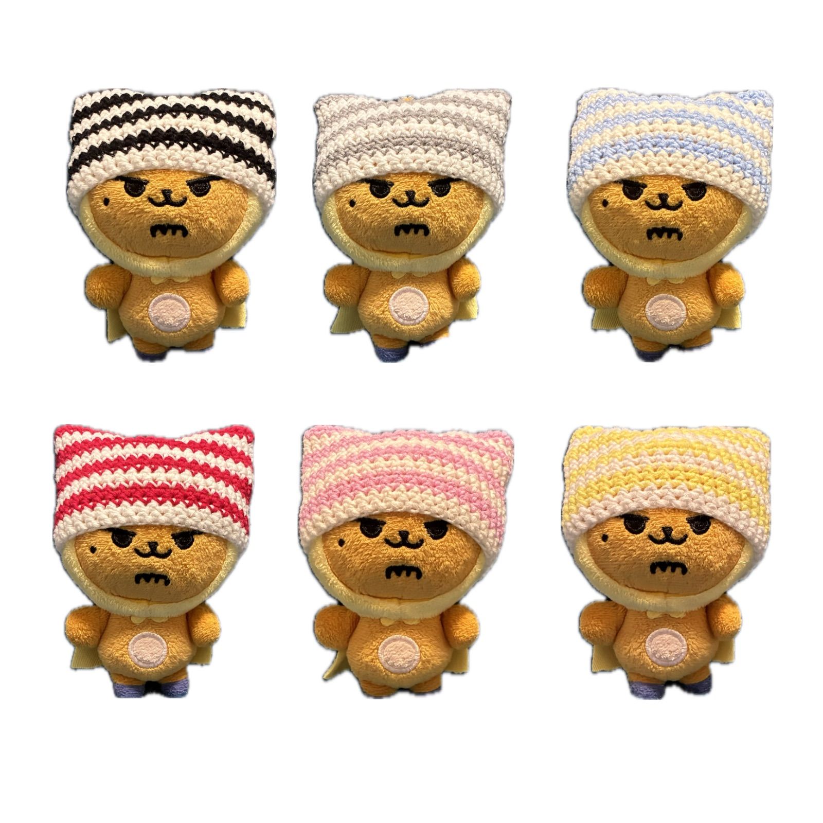 TXT プルバトゥ ファンチュン ボーダー 猫耳帽子 ぬい服 ハンドメイド