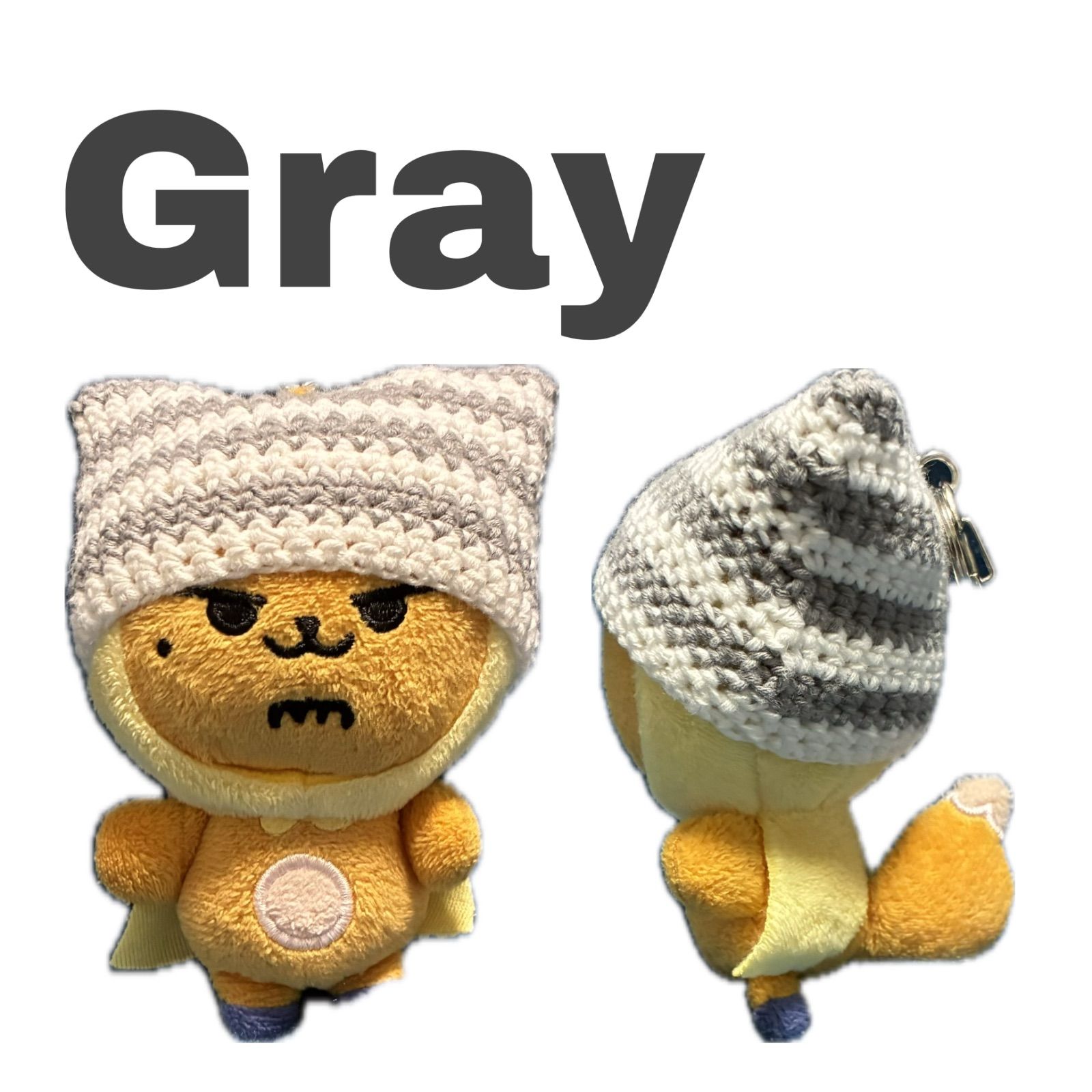 TXT プルバトゥ ファンチュン ボーダー 猫耳帽子 ぬい服 ハンドメイド