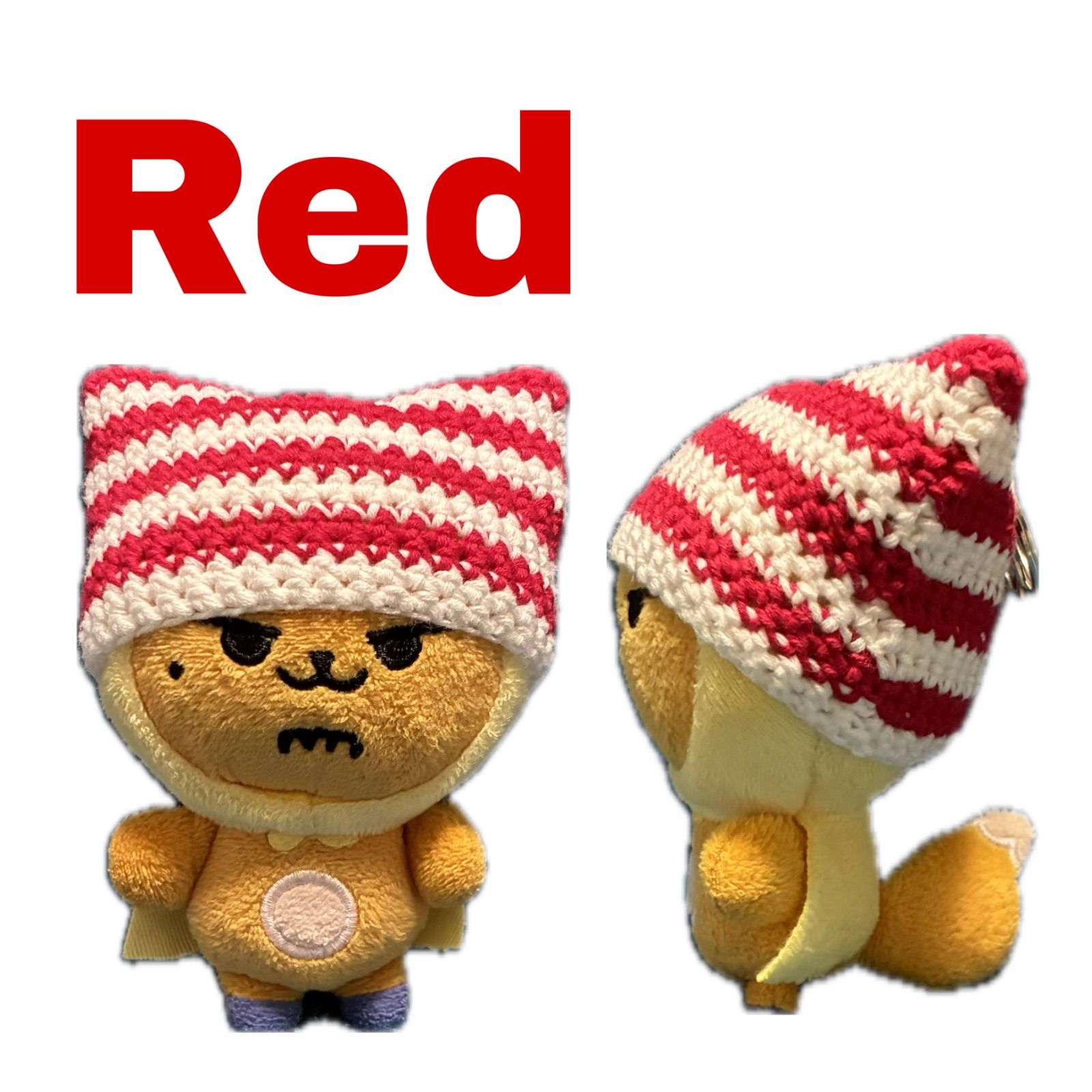 TXT プルバトゥ ファンチュン ボーダー 猫耳帽子 ぬい服 ハンドメイド