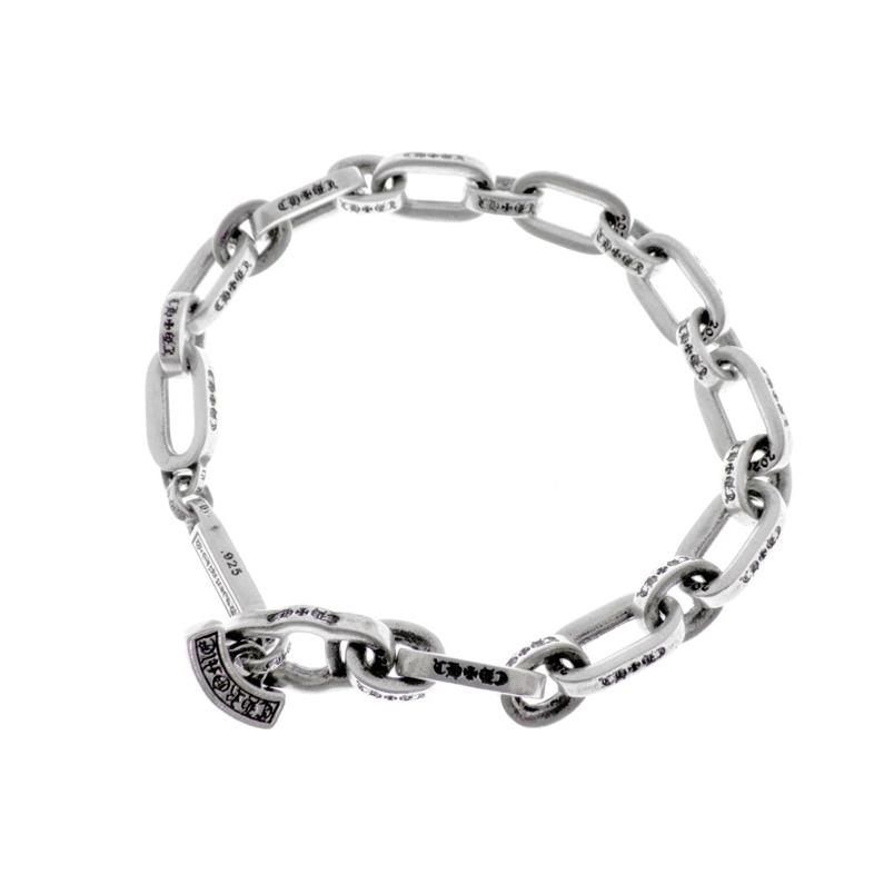 クロムハーツ CHROME HEARTS 【 PAPER E CHAIN 】 ペーパー E チェーン シルバー ブレスレット s5724