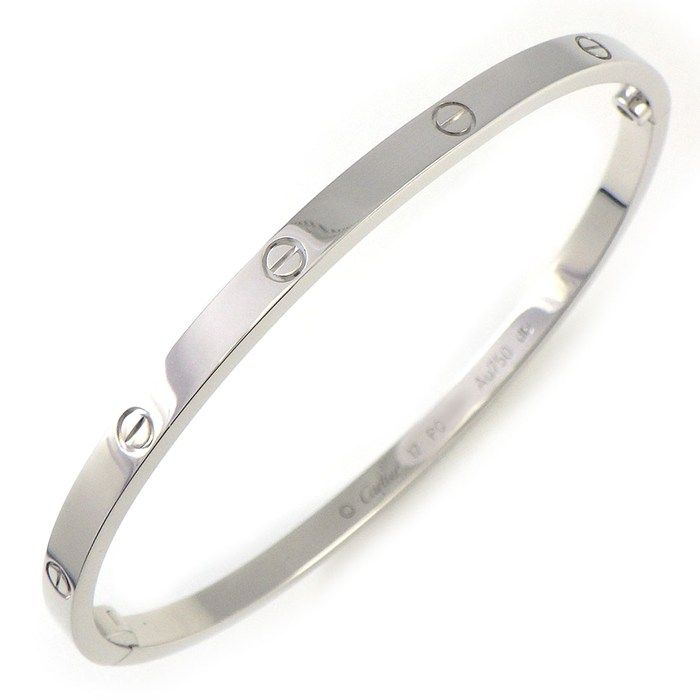 カルティエ Cartier ブレスレット ラブ SM CRB6047417 K18WG / #17 【箱・保付き】 【中古】