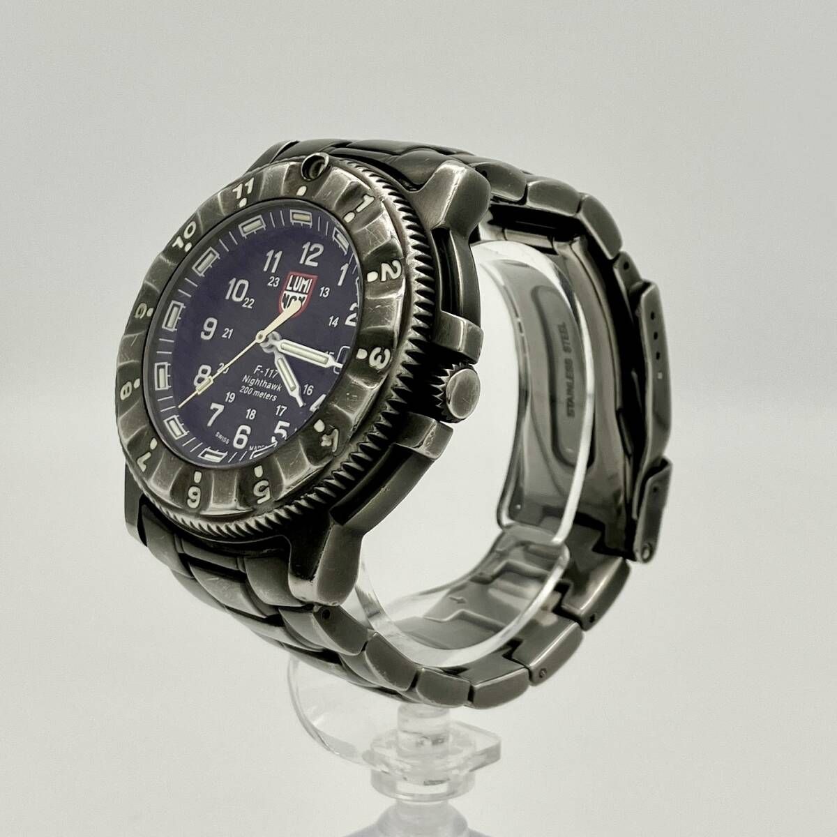 本体のみ】 LUMINOX ルミノックス クォーツ腕時計 3400-200 F-117 