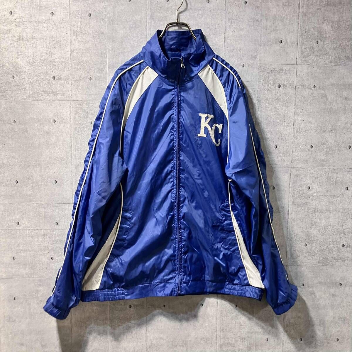 GENUINE MERCHANDISE MLBナイロンジャケット サイズM ブルー ジェニュインマーチャンダイズ
