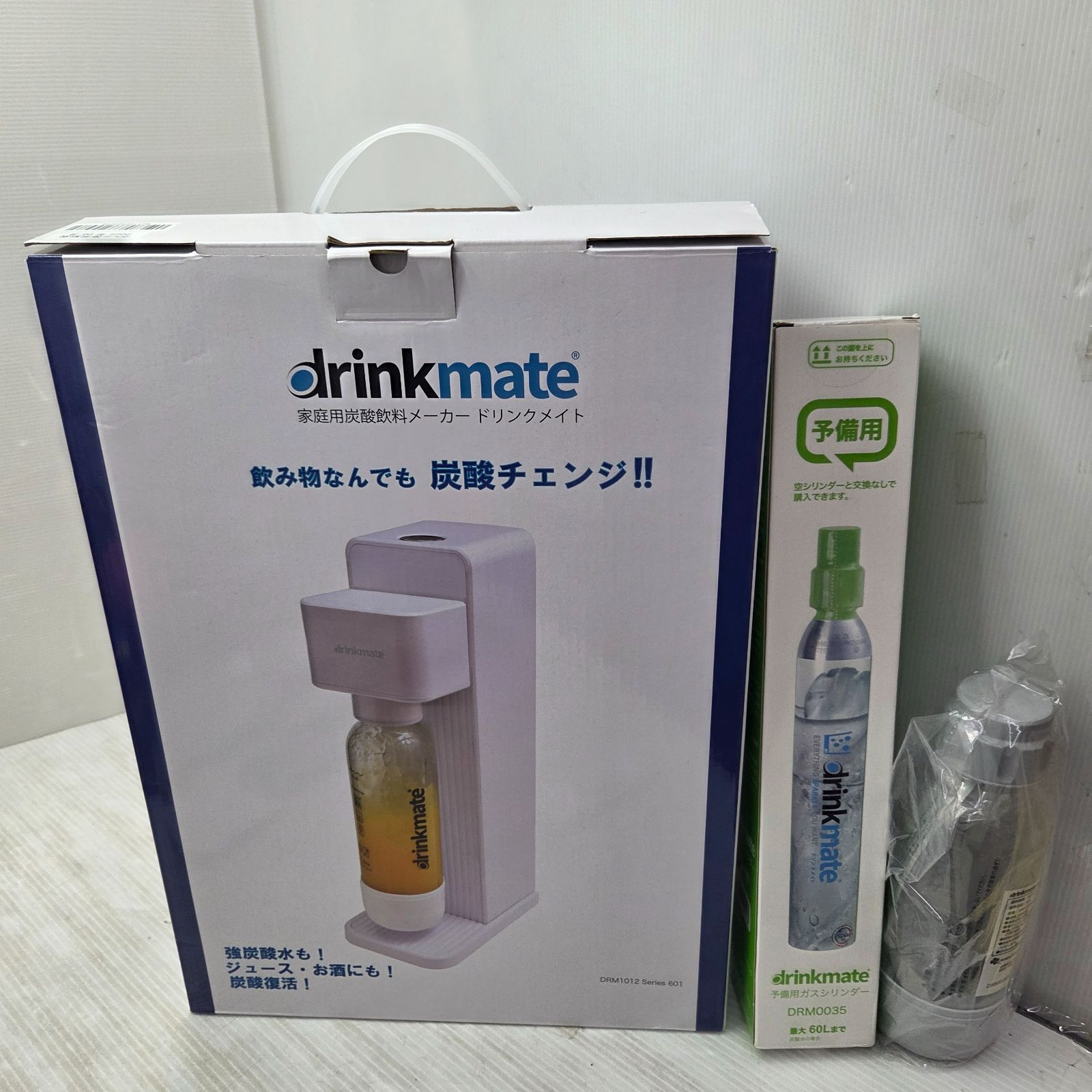 5 S04170 drinkmate ドリンクメイト 炭酸チェンジ ホワイト DRM1012 キッチン用品 未使用