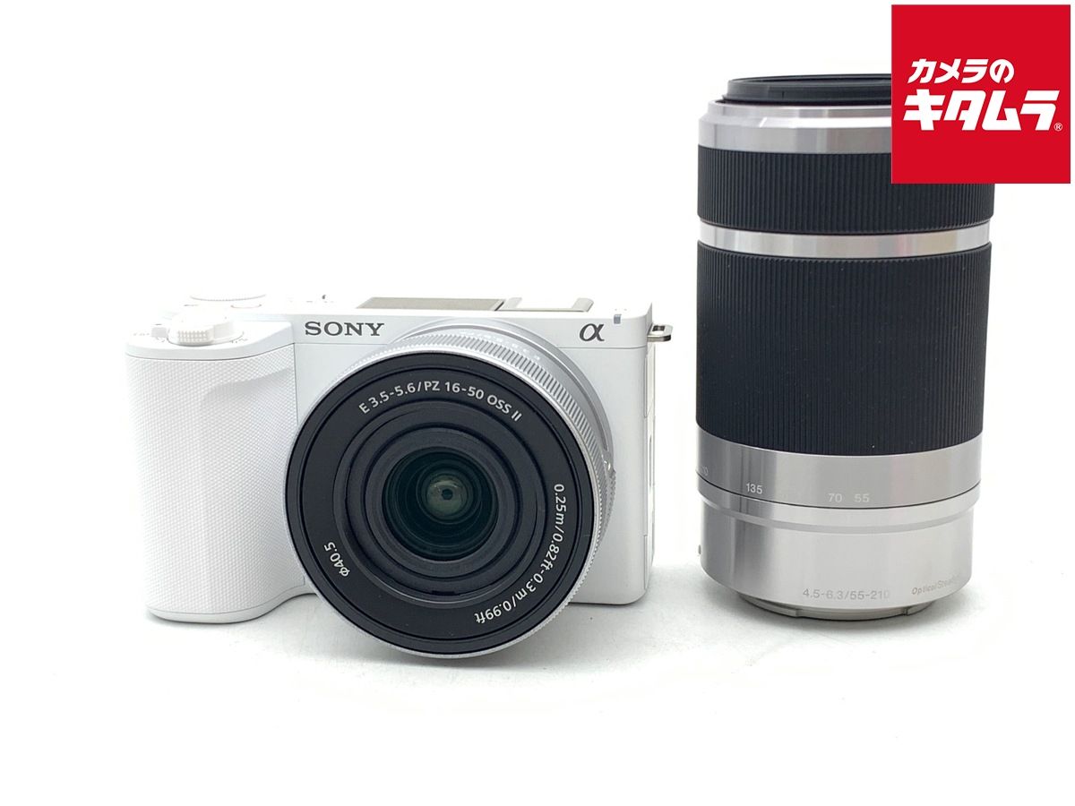 【中古】 【美品】 ソニー VLOGCAM ZV-E10 II ダブルズームレンズキット ホワイト [ZV-E10M2X W]