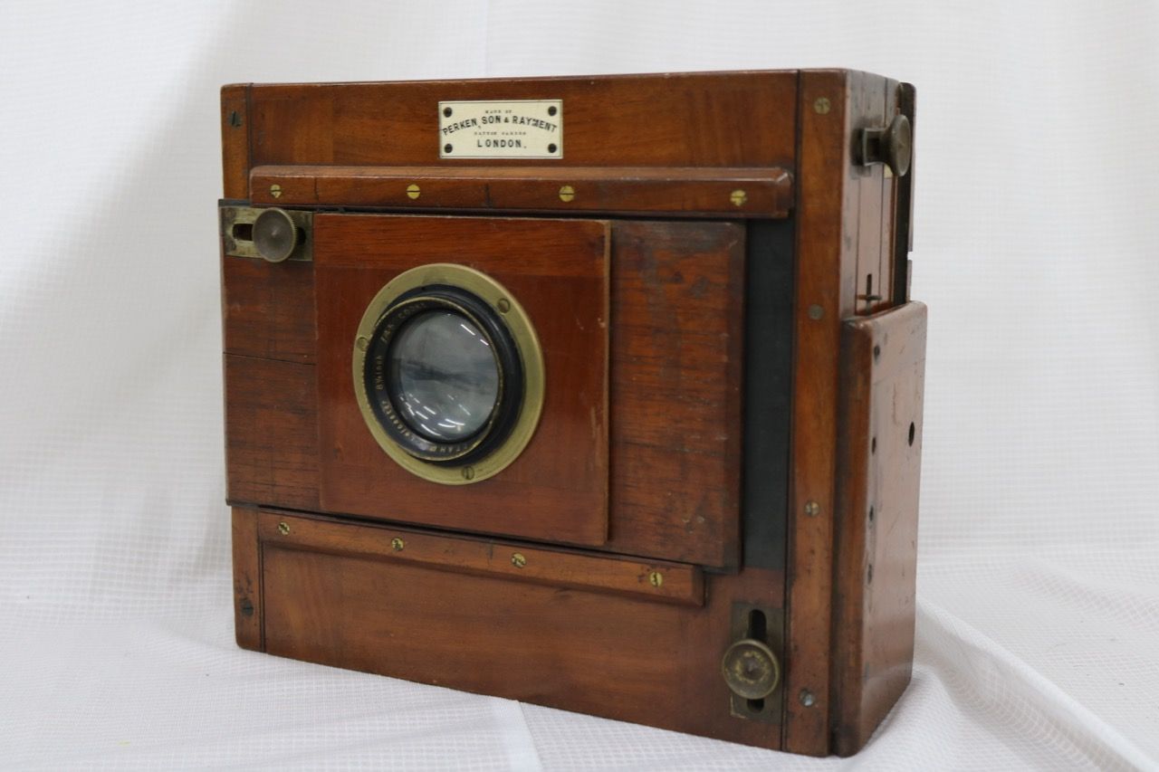 【訳あり品】 【希少】 Perken SON & Rayment + Cooke Aviar Lens Leicester 8 1/4inch F4.5 大判カメラ e10895