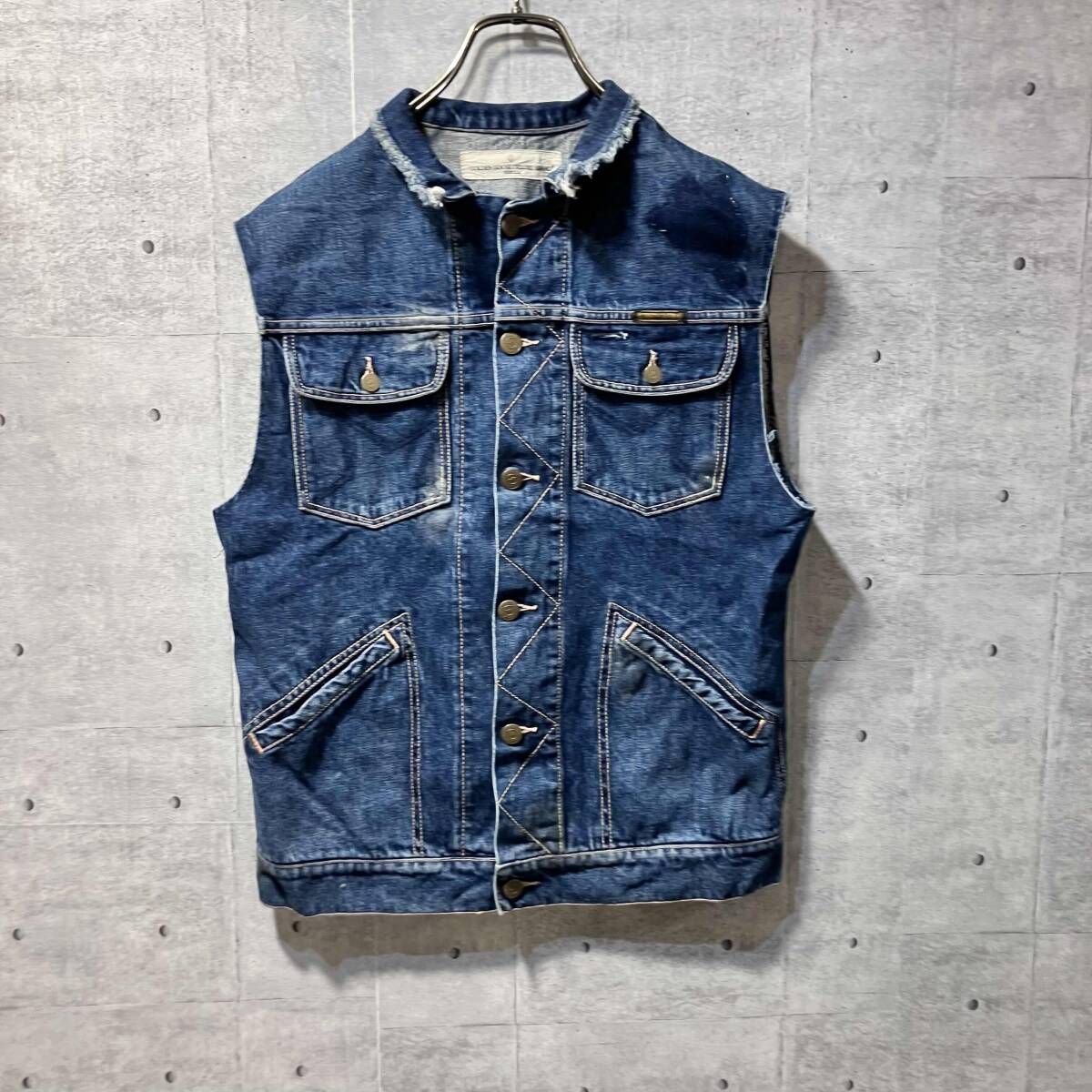 GOLDEN GOOSE スターデニムベスト インディゴブルー ゴールデングース