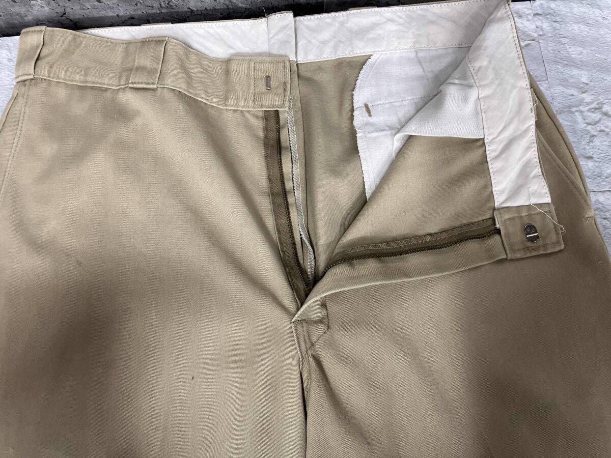 チビタグ 80s Dickies チノパン ベージュ 80's USA製 Dickies