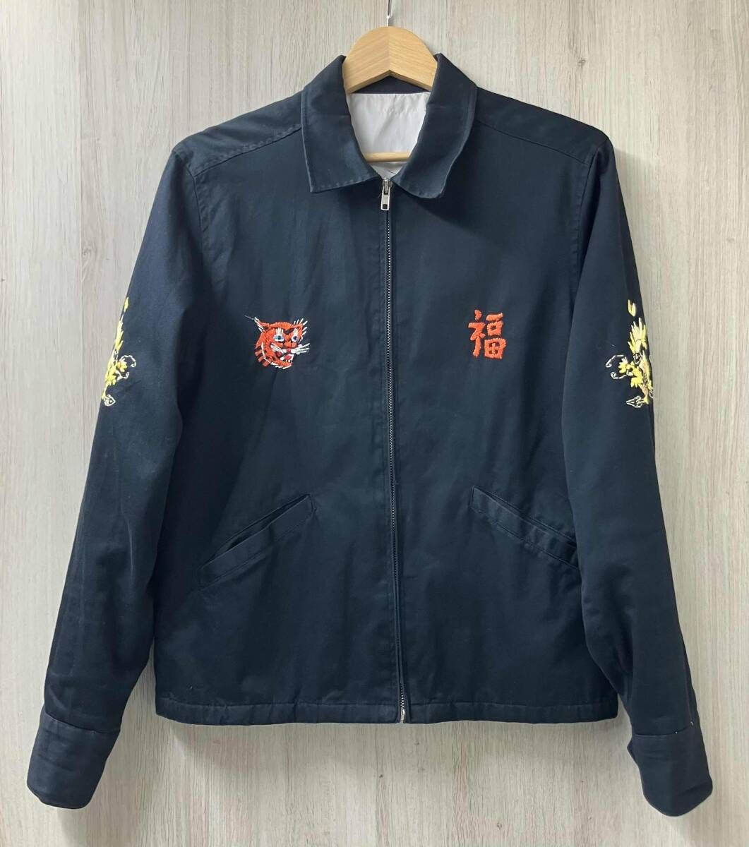 HUSTON ヒューストン コットン ベトジャン ベトナムジャケット ブラック タグ欠品