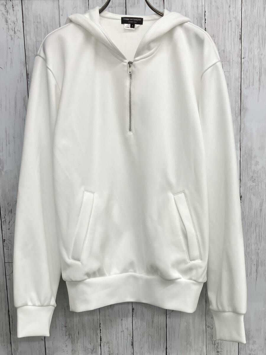 COMME des GARCONS HOMME PLUS スウェット コムデギャルソンオムプリュス ハーフジップ PO-T032 ホワイト size S AD2024