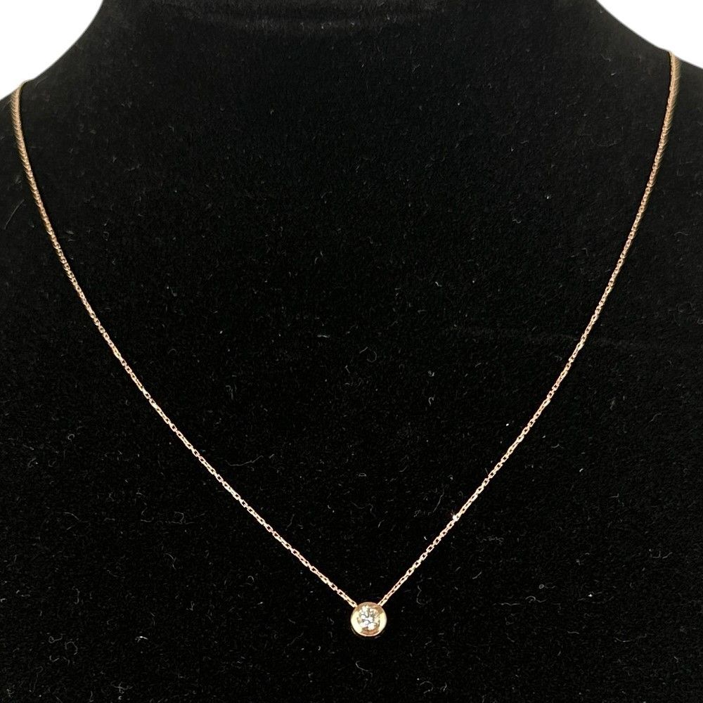 K10 PG ネックレス 0.7g 40cm D0.05ct ダイヤモンド レディース ジュエリー アクセサリー 【中古】 USED-B【9356】 K10 PG ネックレス 0.7g 40cm D0.05ct ダイヤモンド レディース ジュエリー アクセサリー 【中古】 USED-B【9356】