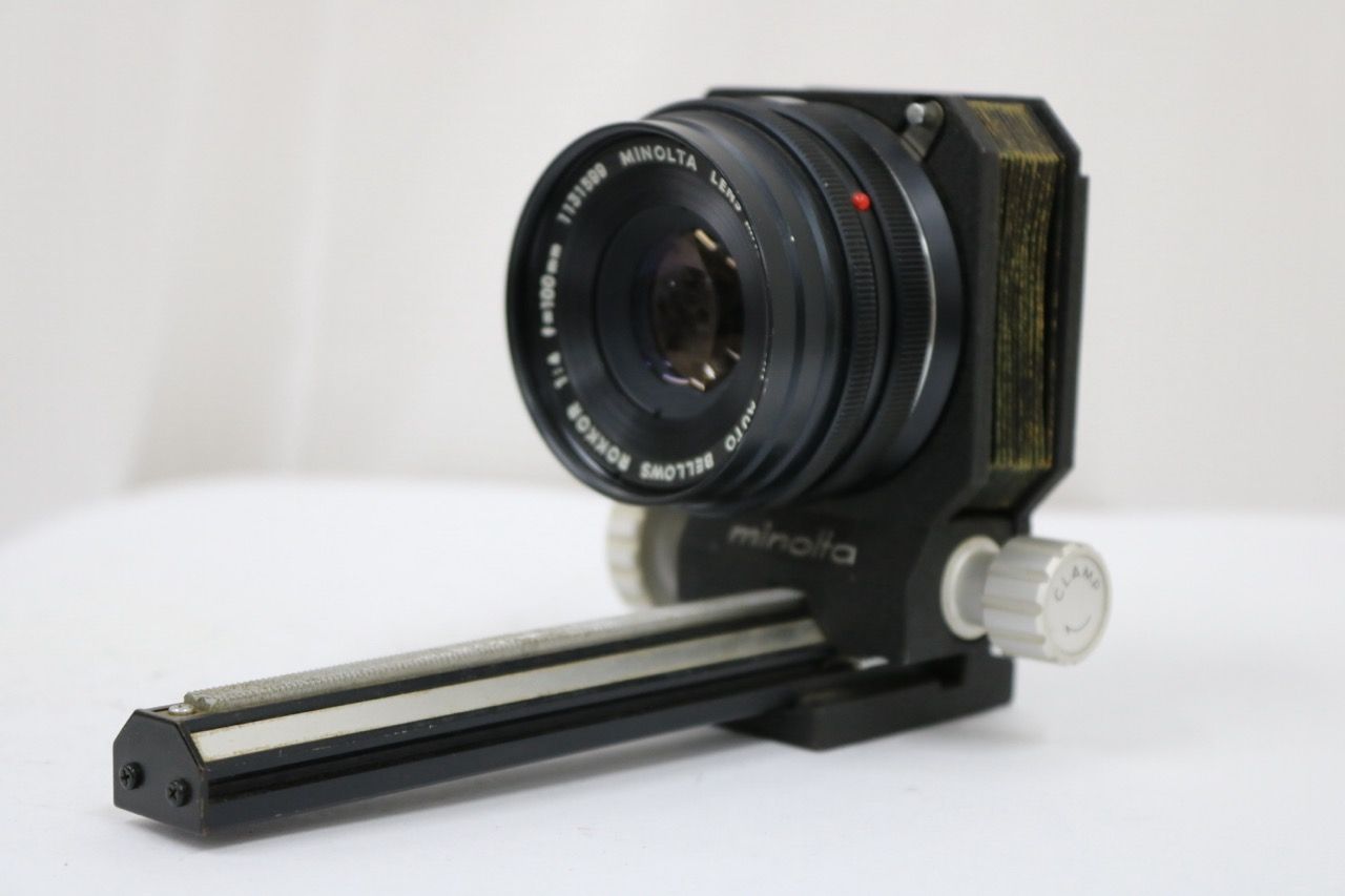 【返品保証】 ミノルタ Minolta AUTO BELLOWS ROKKOR 100mm F4 ベローズ付き レンズ e10962
