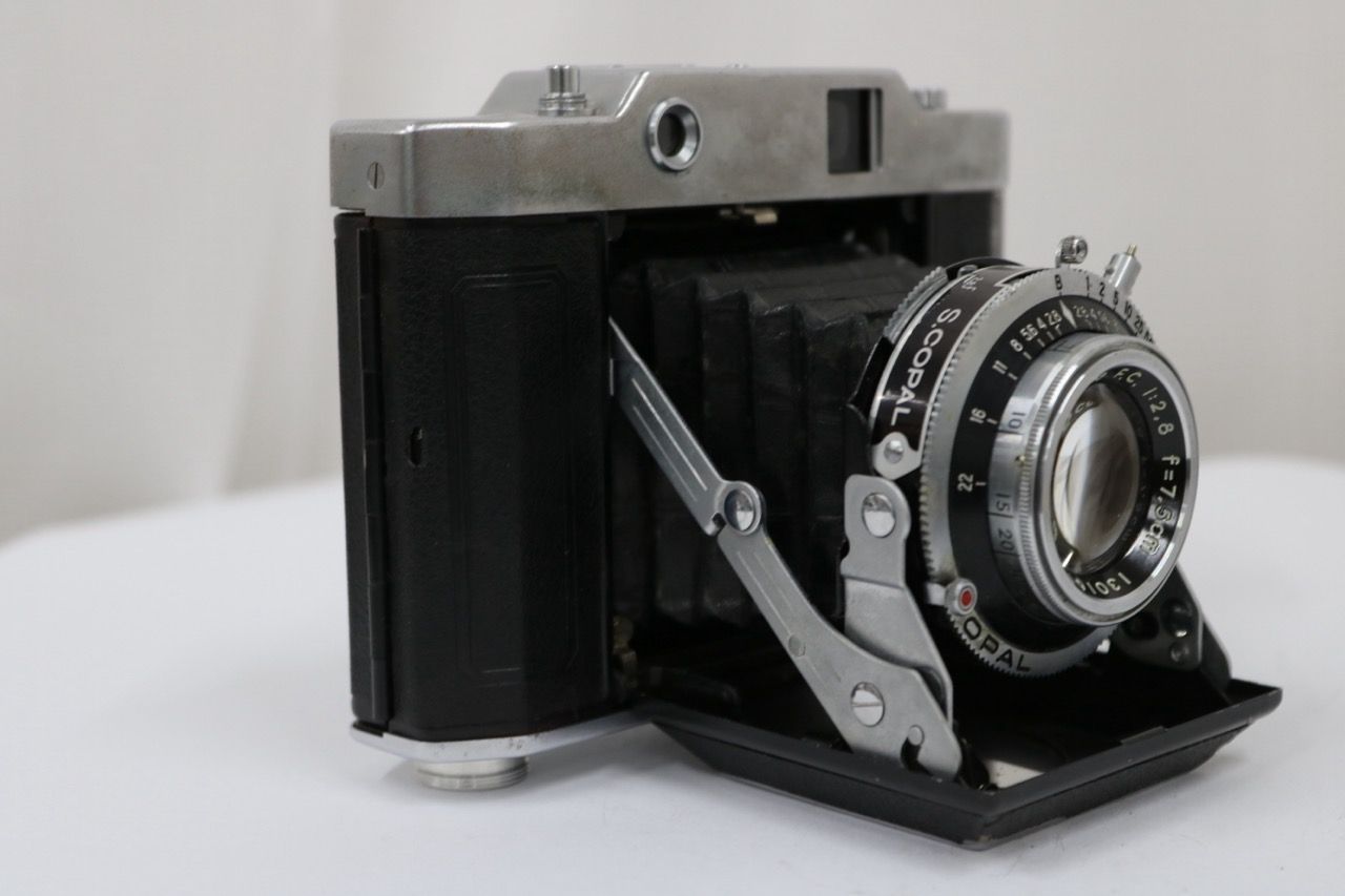 【返品保証】 オリンパス Olympus SIX Zuiko FC 7.5cm F2.8 蛇腹カメラ e10956