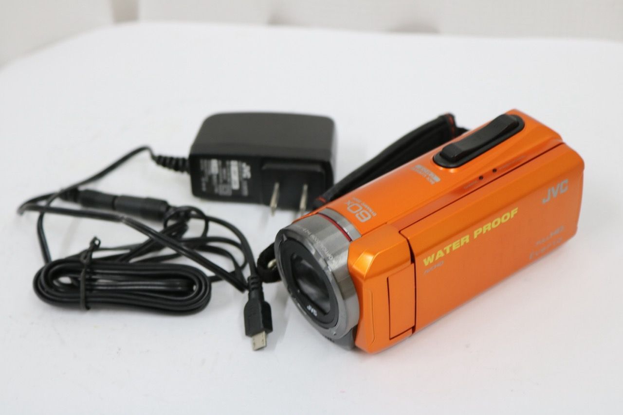 【返品保証】 JVC Everio GZ-RX300-D オレンジ チャージャー付き ビデオカメラ e10973